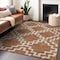 Homeroots 5' X 8' Brown And Ivory Geometric Washable Indoor Outdoor Area Rug 593781 - alternate 7