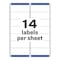 Avery Matte Clear Address Labels, Sure, PK700 5662 - alternate 6