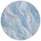 Homeroots 8' Denim Blue And Sky Blue Round Abstract Washable Indoor Outdoor Area Rug 582982 - alternate 7