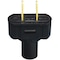 Leviton 15A 125V 2-Wire 2-Pole Vinyl Cord Plug Black 002-48643E - alternate 2