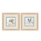 Homeroots Set Of Two Bath Time Brown Framed Wall Art, 2PK 653061 - alternate 1