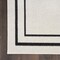 Homeroots 5' Ivory And Black Square Indoor Outdoor Area Rug 545972 - alternate 8