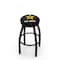 Holland Bar Stool Co 25" Blk Wrinkle U.S. Army Swivel Bar Stool, Accent Ring L8B2B25Army - alternate 1