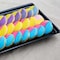 Smarty Had A Party 9" x 13" Black Rectangular with Groove Rim Plastic Serving Trays (24 Trays), 24PK 7903-CASE - alternate 9