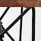 Homeroots 66in Brown and Black Distressed Live Edge Solid Wood Dining Bench 376183 - alternate 6