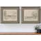 Homeroots Set Of Two Sepia Scenes II Black Framed Print Wall Art, 2PK 525774 - alternate 2