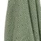 Homeroots 50" X 60" Green Cotton Woven Geometric Throw Blanket with Fringe 518809 - alternate 3