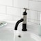 Kingston Brass One-Handle Single-Hole Bathroom Faucet with Push Pop-Up Drain, Matte Black/Brushed Nickel KS2828CG - alternate 4