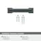 Amerock Appoint 3 in 76 mm Center-to-Center Matte Black Cabinet Pull BP36764FB - alternate 5