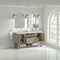 James Martin Vanities Breckenridge 60" Dbl Vanity, Whitewashed Oak, w/3 CM Siberian Silestone Top w/FreePower WirelessCharg 330-V60D-WWO-FSFR - alternate 4