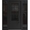 Vdomdoors Aluminum Door Iron 0101 Black Entry Steel Metal Classic Painted 60 x 80 (12+36+12 x 80)-Left Inswin IRON0101EXD-BLK-W12+36+12xH80-LH-I - alternate 1
