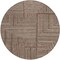 Homeroots 8' Brown And Ivory Round Geometric Washable Indoor Outdoor Area Rug 600806 - alternate 7