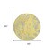 Homeroots 8' Yellow Purple And Green Round Abstract Washable Indoor Outdoor Area Rug 600332 - alternate 7