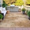 Homeroots 8' X 10' Copper And Ivory Abstract Washable Indoor Outdoor Area Rug 630624 - alternate 6