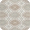 Homeroots 8' Ivory And Brown Round Floral Washable Indoor Outdoor Area Rug 610753 - alternate 7