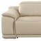 Homeroots 107" Beige Italian Leather Reclining Metal USB Sofa 720284 - alternate 6