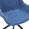 Leisuremod Markley Modern Leather Dining Swival Arm Chair in Light Blue ESCBL-26-BU - alternate 6
