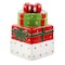 Gibson Home Christmas Estate 7.5 Inch Gift Box Holiday Cookie Jar 113251.01 - alternate 4