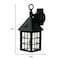 Homeroots Matte Black House Shaped Wall Light 398621 - alternate 6