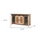 Homeroots 60" Brown Solid Wood Cabinet Enclosed Storage Distressed TV Stand 528731 - alternate 5