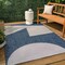 Jonathan Y Lucian Modern Geometric Abstract Two-Tone Navy/Cream 4 ft. x 6 ft. Indoor/Outdoor Area Rug TSN302B-4 - alternate 8