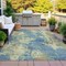 Homeroots 9' X 12' Blue And Beige Abstract Washable Indoor Outdoor Area Rug 630679 - alternate 6