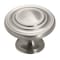 Amerock Inspirations 1-5/16 in 33 mm Diameter Satin Nickel Cabinet Knob, 10PK 10BX1586G10 - alternate 1
