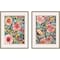 Homeroots Set Of Two Flower Patch Gold Framed Print Wall Art, 2PK 526123 - alternate 1