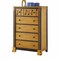 Homeroots 18" X 33" X 48" Honey Oak Espresso Wood Chest 347199 - alternate 1