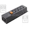 Ac Works 10A 250 Volt PDU Power Strip 7-1/2 in. Housing IEC C14 Inlet to, 4 IEC C13 Sheet F WS-045-0-4 - alternate 5