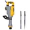 Tomahawk Power Electric Demolition Jack Hammer 35 lb 1500W 1-1/8in Hex Breaker for Concrete Asphalt Tile Removal TDH3512 - alternate 1