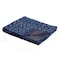 Homeroots 50" X 70" Blue And Off White Geometric Cotton Quilted Kantha Throw Blanket with Embroidery 544538 - alternate 5