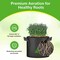 Healsmart 3 Gallon Nonwoven Grow Bags, Aeration Fabric Pots with Handles, Black, 6PK GLGROWBAG3X6LITEBLK - alternate 5