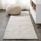 Jonathan Y Jordan High-Low Pile Art Deco Geometric Beige 2 ft. x 10 ft. Indoor/Outdoor Runner Rug SBH103B-210 - alternate 1