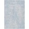Homeroots 3' X 5' Denim Blue Ivory And Gray Geometric Washable Indoor Outdoor Area Rug 577739 - alternate 6