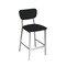 Bfm Seating Hamilton Side Barstool, Grade 3 Vinyl Seat & Back - Steel Frame - Platinum Finish JS10B2026-2026PL - alternate 1