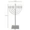 Vintiquewise Silver Finish Modern Contemporary Hanukkah Menorah with Remote Control for Home, Office, or QI004694.SL - alternate 8