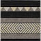 Homeroots 8' X 10' Black Ivory And Wheat Southwestern Washable Indoor Outdoor Area Rug 613888 - alternate 7