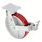 Zoro Select Plate Caster, Swivel, Polyurethane, 9 1/2"H P25S-UY080KP-14-WK-DL-001 - alternate 1
