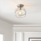 Jonathan Y Alba 8.5" Metal Orb LED Flush Mount, Nickel JYL9515B - alternate 6