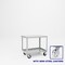Pucel Heavy Duty Shop Truck, 36 in W x 24 in D x 33.5 in H, Two Shelves, Push Handle, Gray 2436-DT-2S - alternate 1