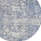 Homeroots 8' Blue And Denim Blue Round Floral Washable Indoor Outdoor Area Rug 609530 - alternate 8