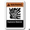 Signmission 10 in Height, Plastic, ANSI-710WS Explosive Material, ANSI-710WS Explosive Material ANSI-710WS Explosive Material - alternate 1