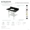 Kingston Brass 36-Inch Black Granite Console Sink with Acrylic Legs and Shelf, 8-Inch, 3-Hole KVPK3630KAB5 - alternate 2