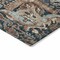 Homeroots 8' Taupe Blue And Beige Round Geometric Washable Indoor Outdoor Area Rug 609114 - alternate 8