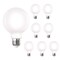 Bulbrite 60-Watt Equivalent Dimmable Milky Filament G25 Medium E26 LED Light Bulb, 2700K, 8PK 861626 - alternate 1
