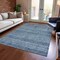 Homeroots 8' X 10' Blue And Gray Oriental Washable Indoor Outdoor Area Rug 616337 - alternate 7