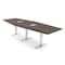 Skutchi Designs 12ft Hexagon Conference Table With Power | Harmony Series | 12 Person Meeting Room Table HAR-HEX.IR-48X144-T-H3041-ESIL - alternate 1