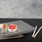 Smarty Had A Party 11" x 16" Clear Rectangular with Groove Rim Plastic Serving Trays (24 Trays), 24PK 7924-CASE - alternate 7