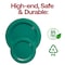 Smarty Had A Party Solid Green Holiday Round Plastic Dinnerware Value Set (120 Dinner Plates + 120 Salad Plates), 240PK 110GRVP-CASE - alternate 9